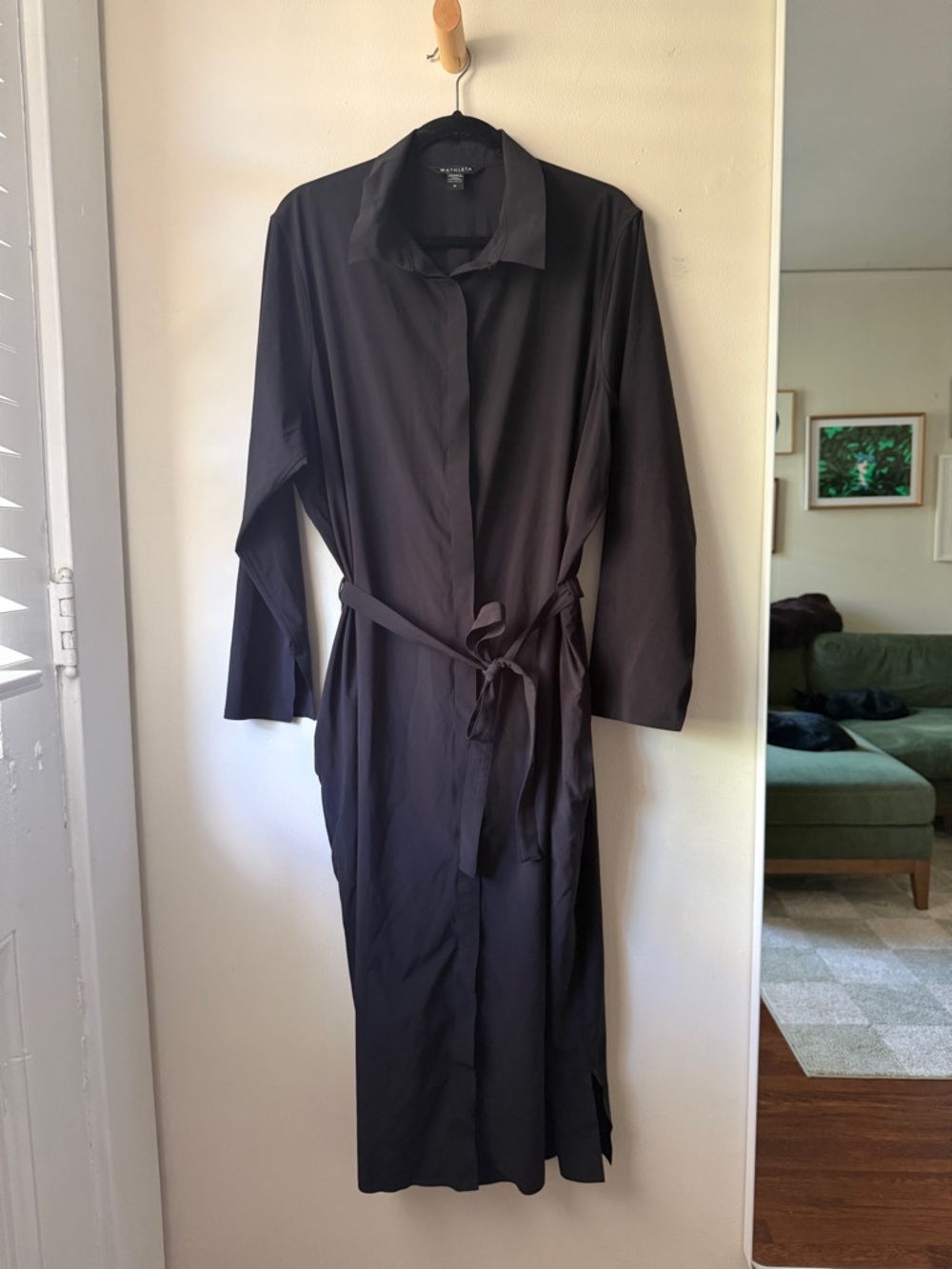 Athleta Urbanite Midi Shirt Dress — Black —
plus size